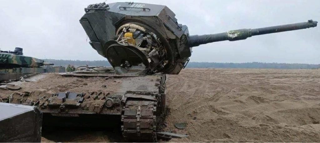Первый западный танк Leopard уничтожен